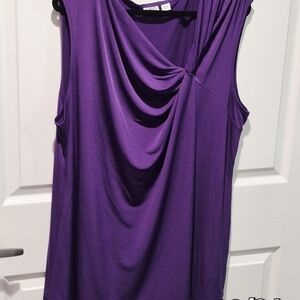 Cato Purple Drape Blouse